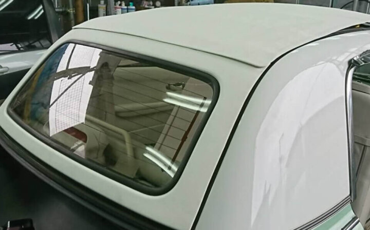 Rear window and hood completed